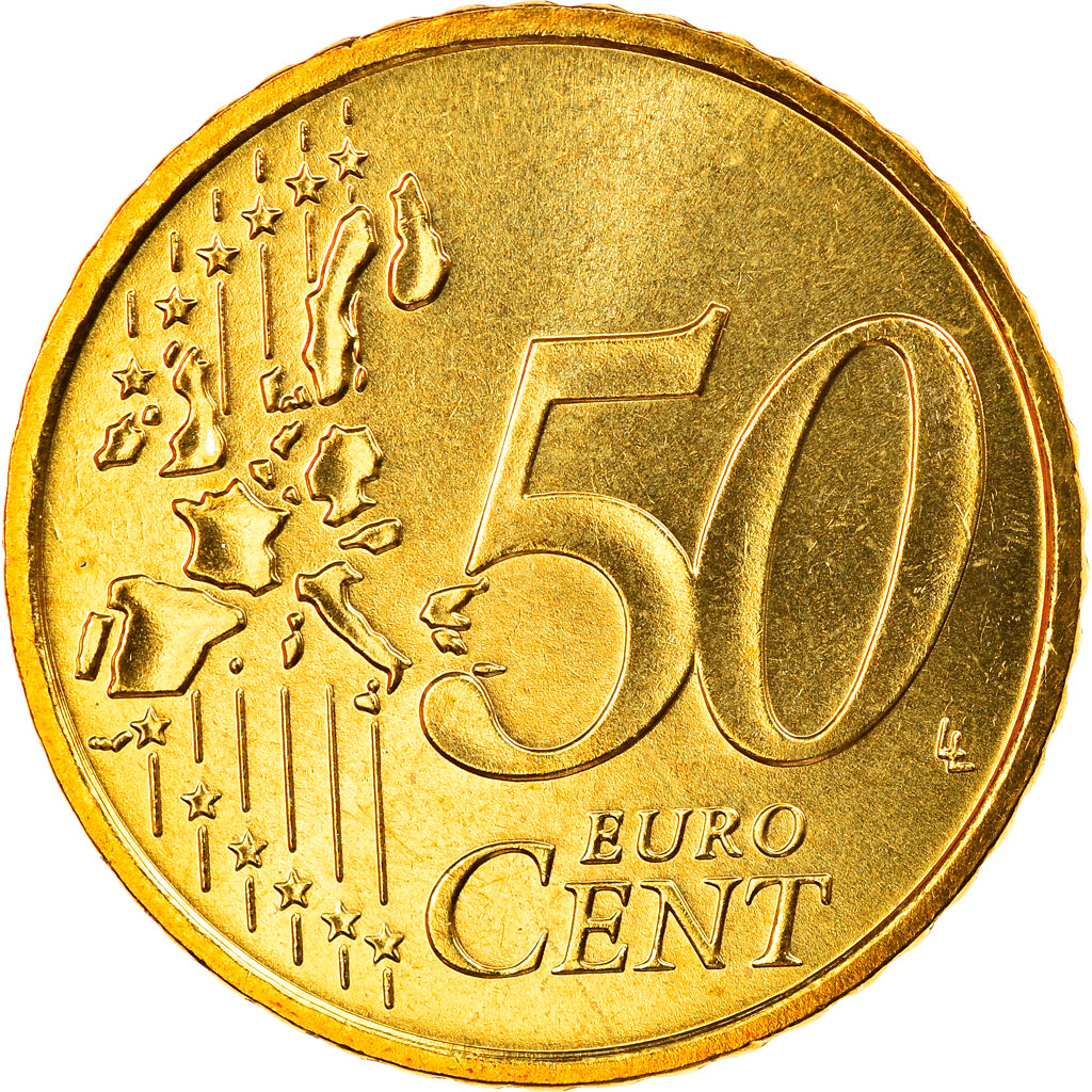 ALEMANIA - REPÚBLICA FEDERAL, 50 Euro Cent, 2006, Karlsruhe, FDC, Latón
