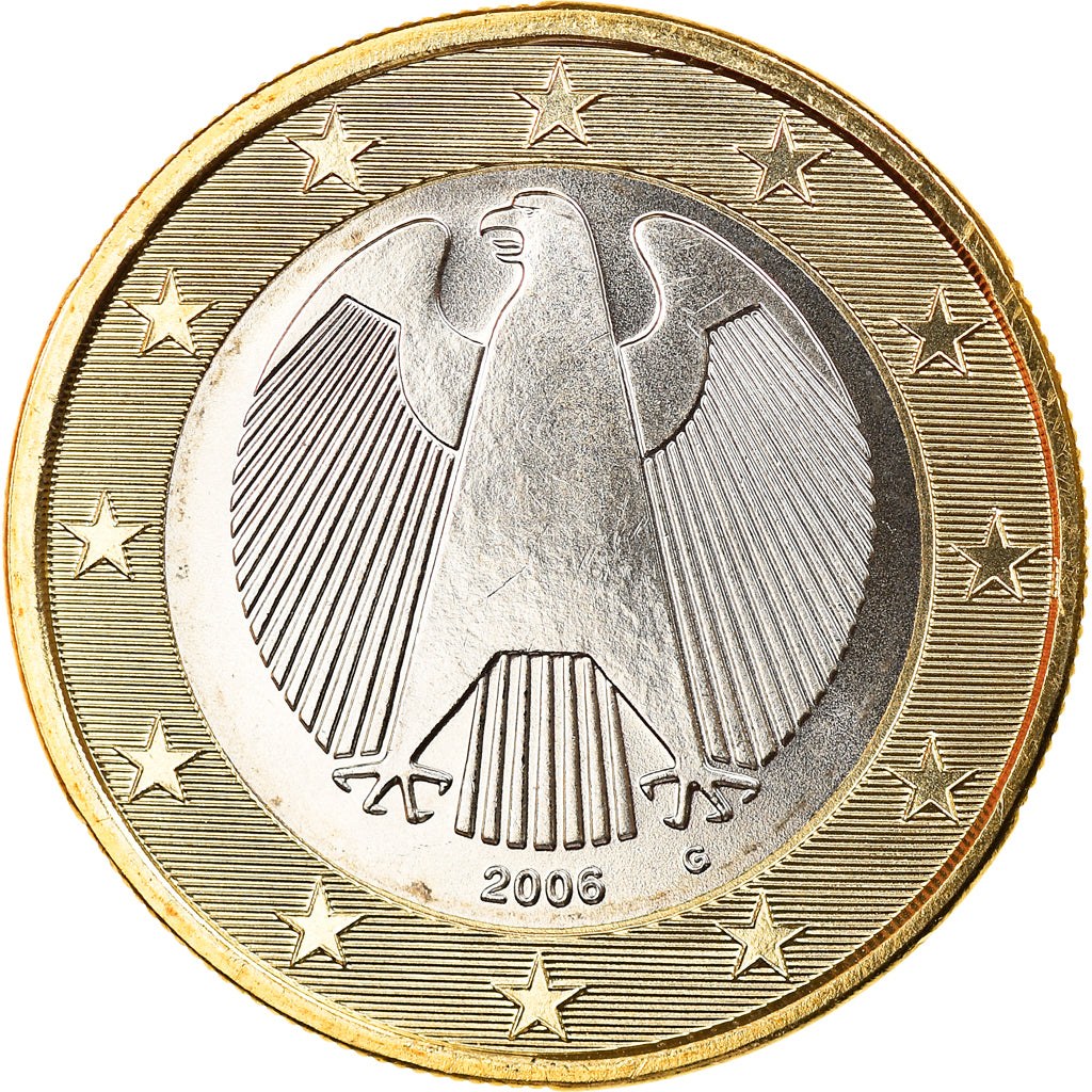 GERMANY - FEDERAL REPUBLIC, Euro, 2006, Karlsruhe, MS(65-70), Bi-Metallic