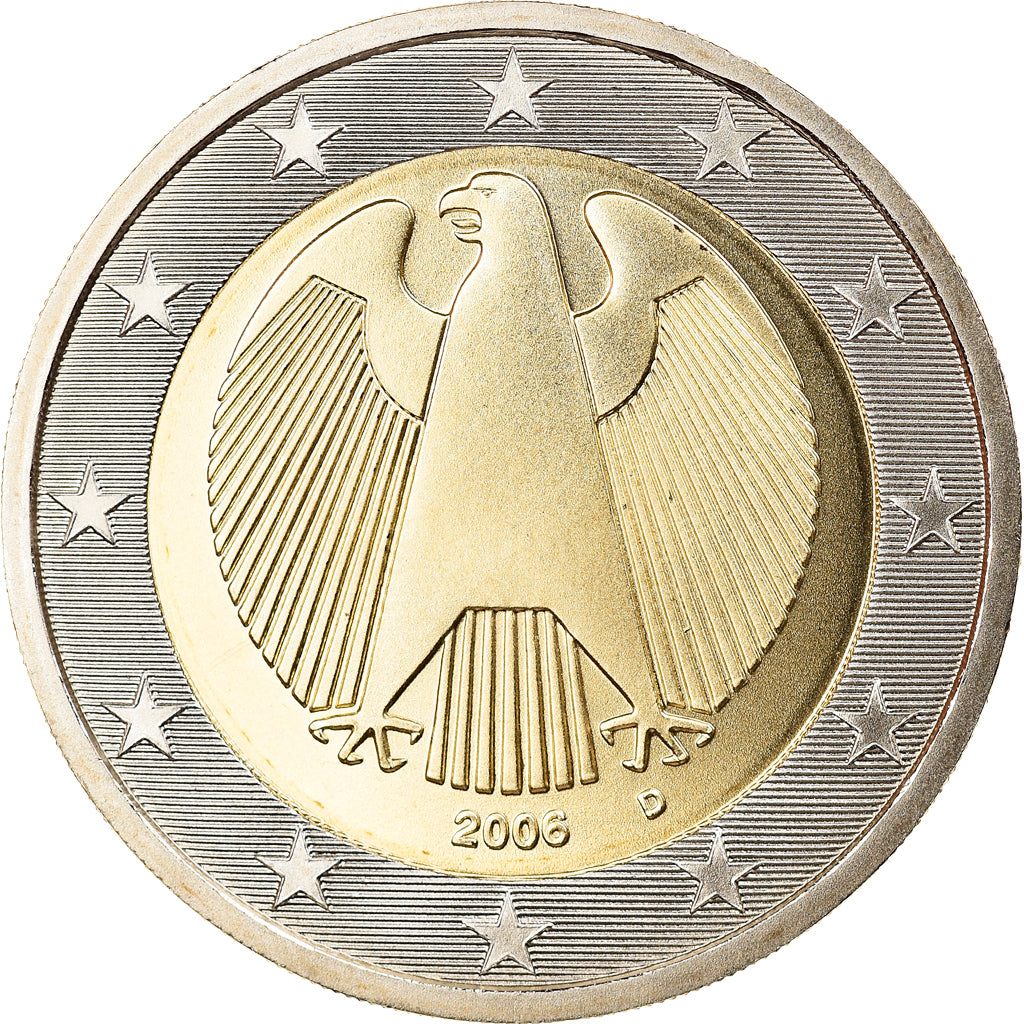 GERMANY - FEDERAL REPUBLIC, 2 Euro, 2006, Munich, MS(65-70), Bi-Metallic, KM:214