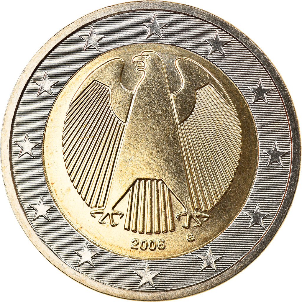 GERMANY - FEDERAL REPUBLIC, 2 Euro, 2006, Karlsruhe, MS(65-70), Bi-Metallic