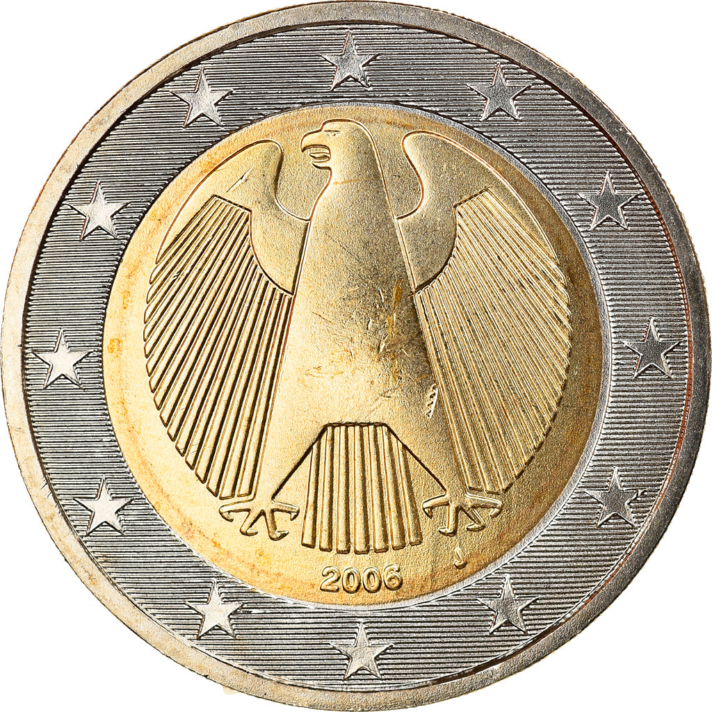GERMANY - FEDERAL REPUBLIC, 2 Euro, 2006, Hambourg, MS(65-70), Bi-Metallic
