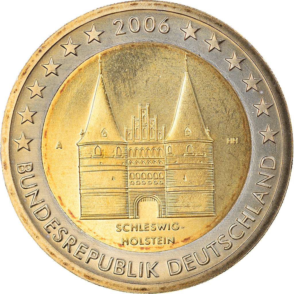 GERMANY - FEDERAL REPUBLIC, 2 Euro, Schleswig-Holstein, 2006, Berlin, MS(65-70)