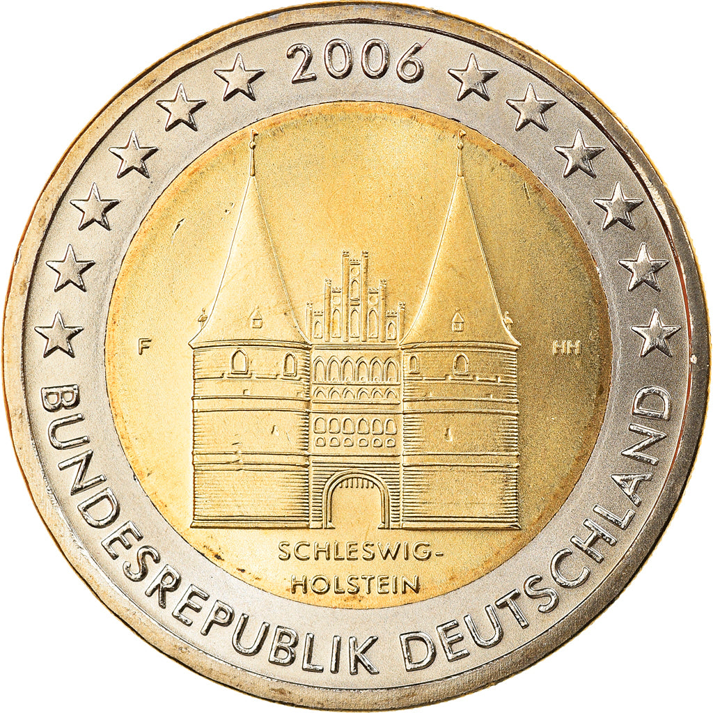 GERMANIA - REPUBBLICA FEDERALE, 2 Euro, Schleswig-Holstein, 2006, Stuttgart