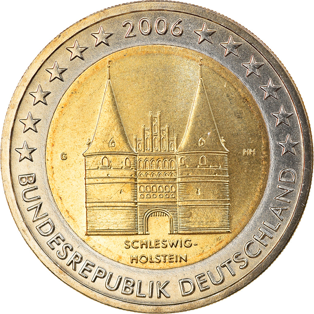 GERMANY - FEDERAL REPUBLIC, 2 Euro, Schleswig-Holstein, 2006, Karlsruhe