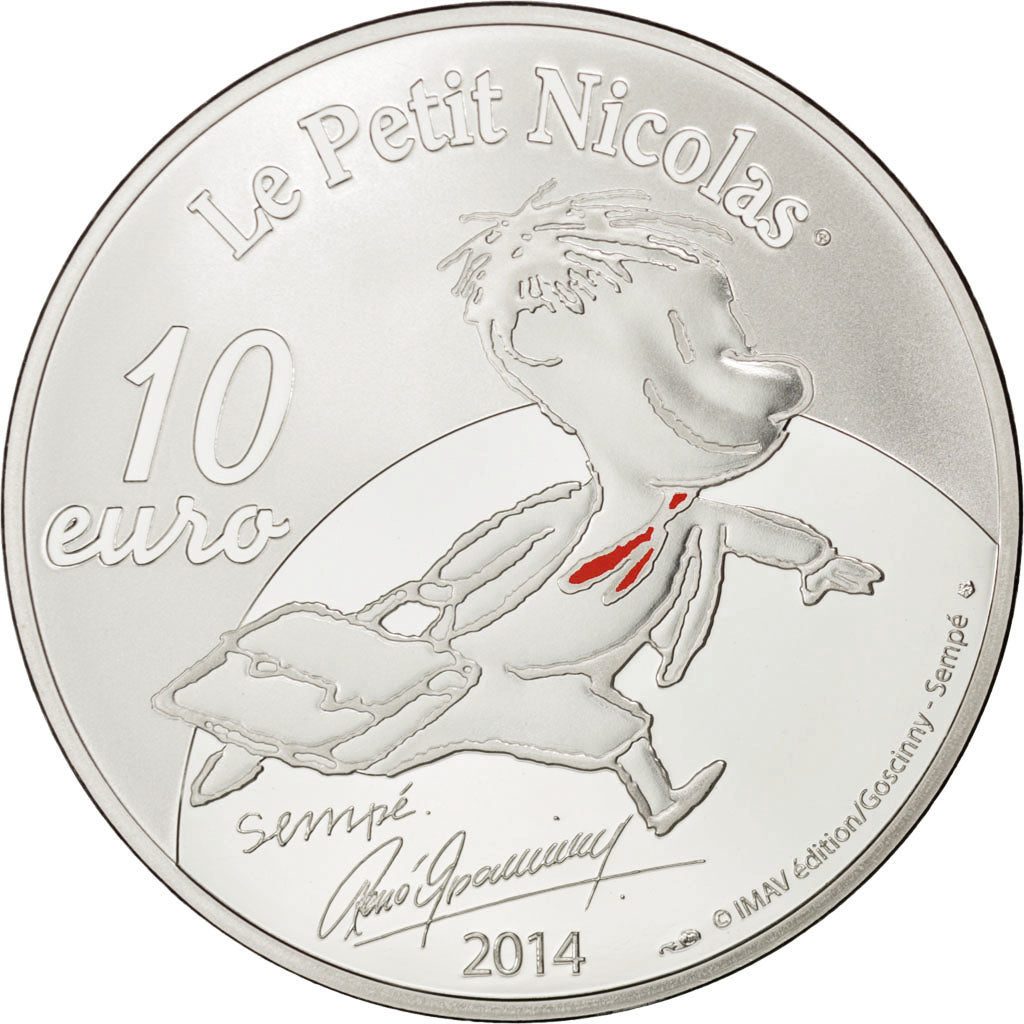 Moneta, Francia, 10 Euro, 2014, FDC, Argento