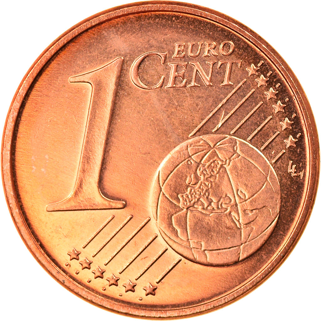 République fédérale allemande, Euro Cent, 2007, Karlsruhe, FDC, Copper Plated