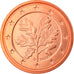 GERMANY - FEDERAL REPUBLIC, 2 Euro Cent, 2007, Munich, MS(65-70), Copper Plated