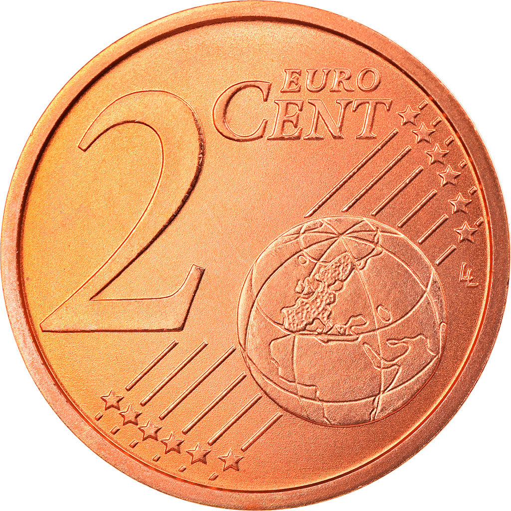 GERMANY - FEDERAL REPUBLIC, 2 Euro Cent, 2007, Munich, MS(65-70), Copper Plated