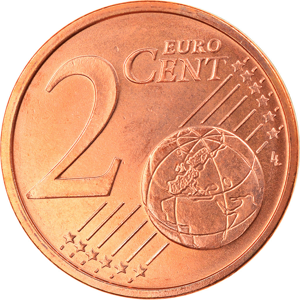 ALEMANHA - REPÚBLICA FEDERAL, 2 Euro Cent, 2007, Stuttgart, MS(65-70), Aço