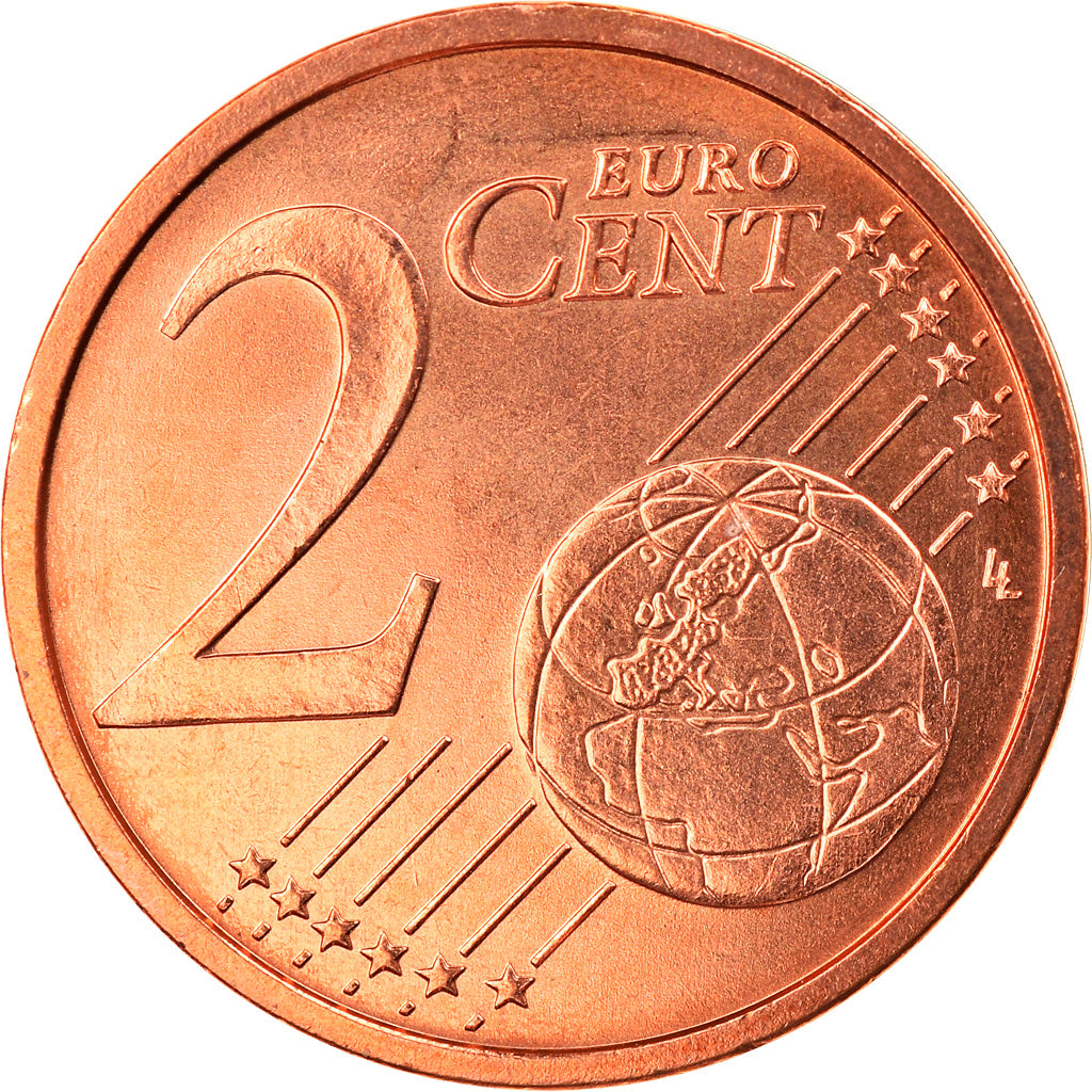 ALEMANHA - REPÚBLICA FEDERAL, 2 Euro Cent, 2007, Karlsruhe, MS(65-70), Aço