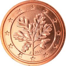 GERMANY - FEDERAL REPUBLIC, 2 Euro Cent, 2007, Hambourg, MS(65-70), Copper