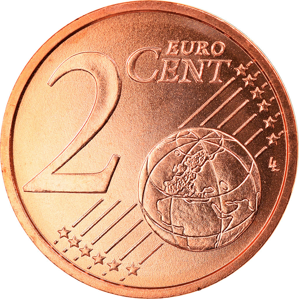 GERMANY - FEDERAL REPUBLIC, 2 Euro Cent, 2007, Hambourg, MS(65-70), Copper