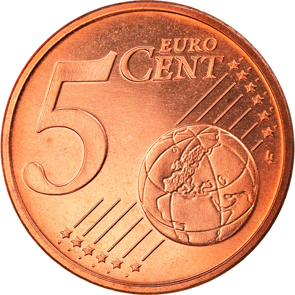 GERMANIA - REPUBBLICA FEDERALE, 5 Euro Cent, 2007, Berlin, FDC, Acciaio placcato