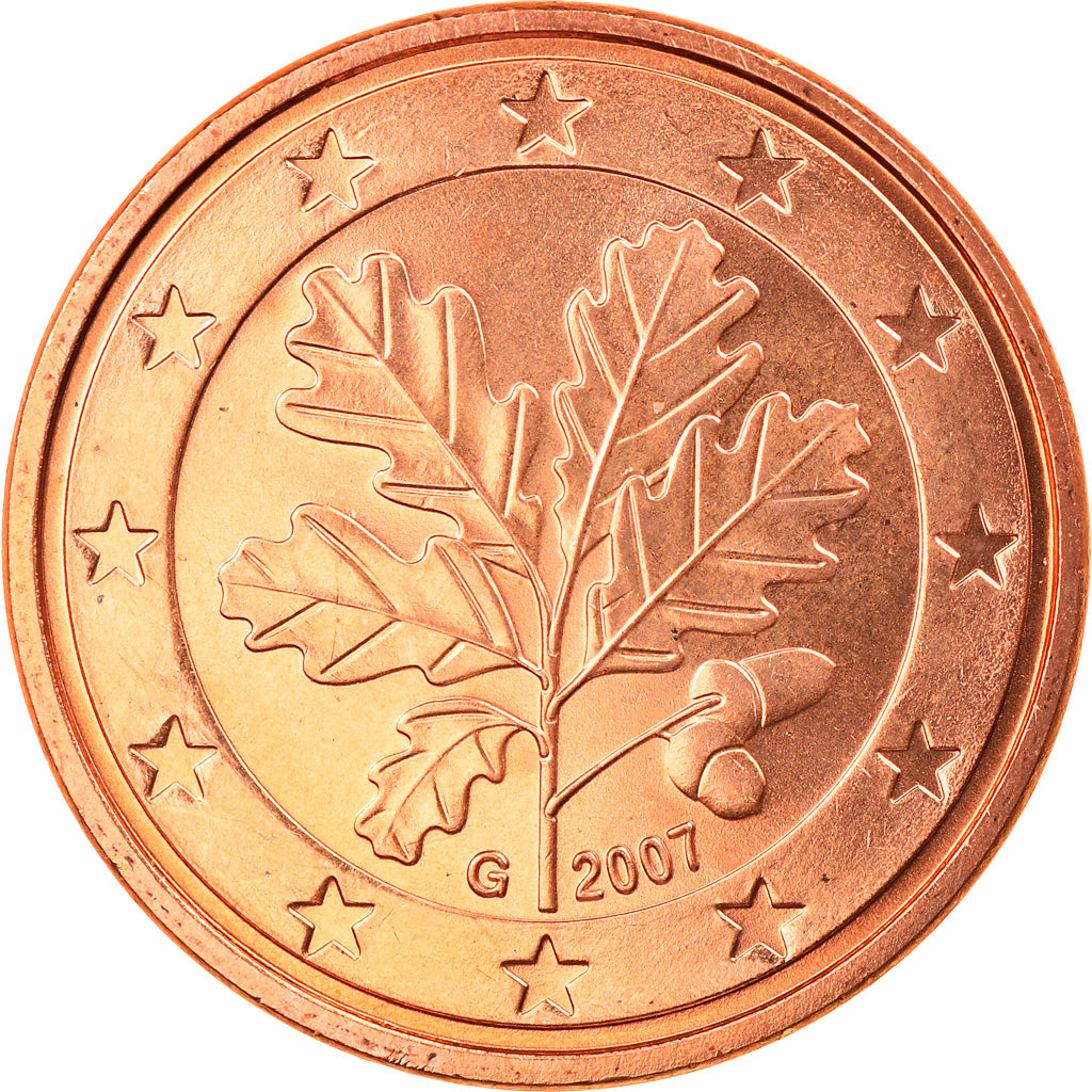 GERMANIA - REPUBBLICA FEDERALE, 5 Euro Cent, 2007, Karlsruhe, FDC, Acciaio