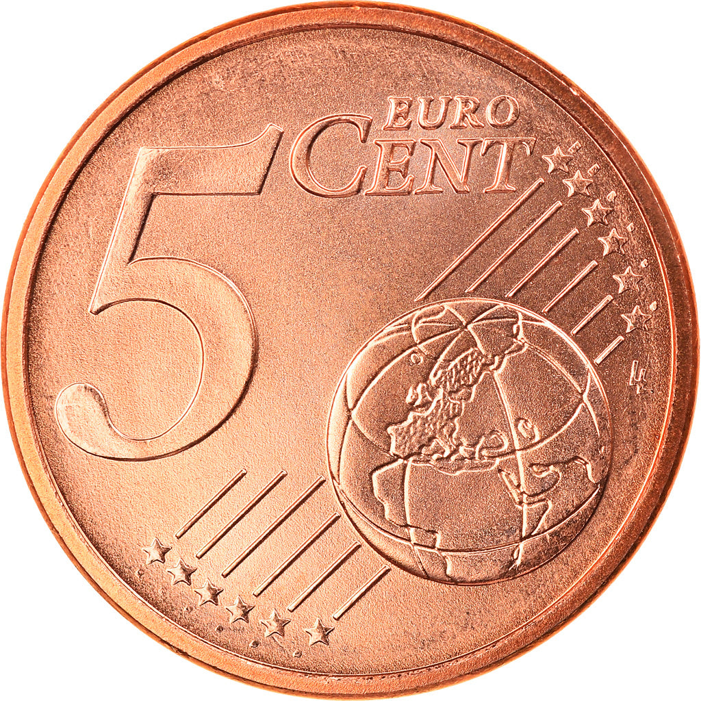 ALEMANHA - REPÚBLICA FEDERAL, 5 Euro Cent, 2007, Hambourg, MS(65-70), Aço