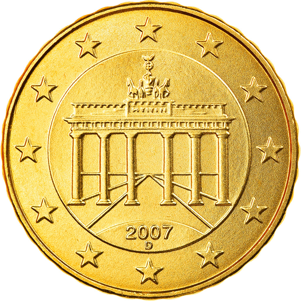 GERMANIA - REPUBBLICA FEDERALE, 10 Euro Cent, 2007, Munich, FDC, Ottone, KM:254