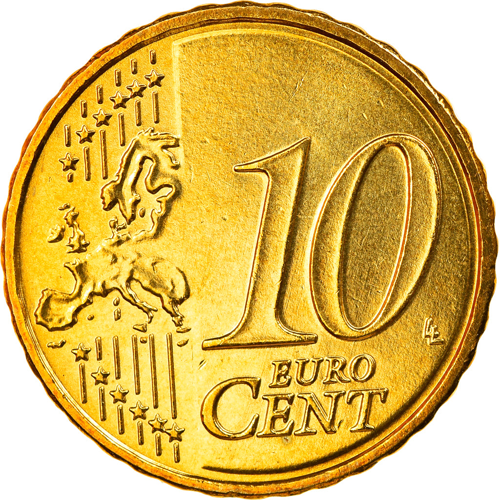 GERMANIA - REPUBBLICA FEDERALE, 10 Euro Cent, 2007, Karlsruhe, FDC, Ottone