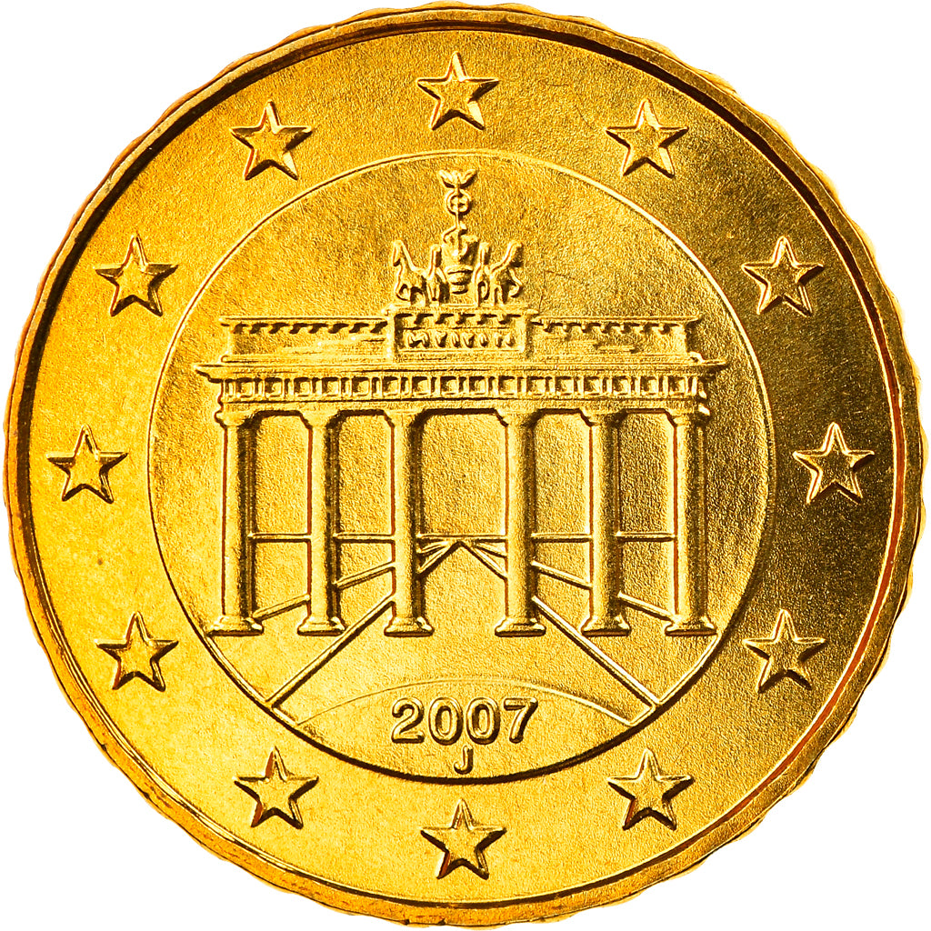 GERMANIA - REPUBBLICA FEDERALE, 10 Euro Cent, 2007, Hambourg, FDC, Ottone