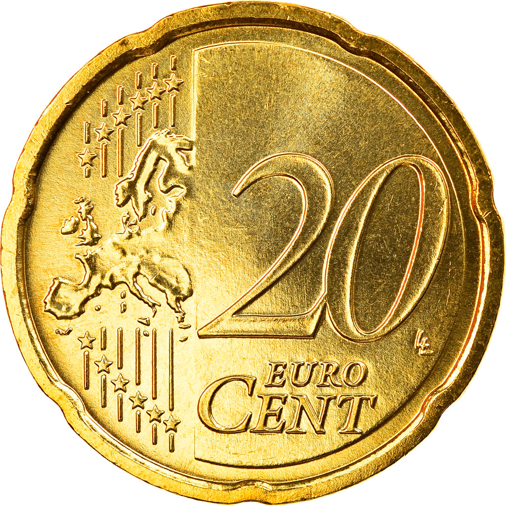 GERMANIA - REPUBBLICA FEDERALE, 20 Euro Cent, 2007, Karlsruhe, FDC, Ottone