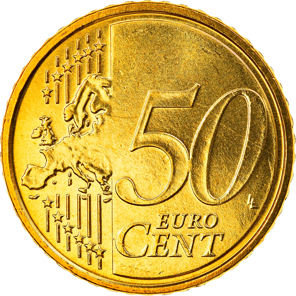 Bundesrepublik Deutschland, 50 Euro Cent, 2007, Stuttgart, STGL, Messing, KM:256