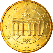 GERMANY - FEDERAL REPUBLIC, 50 Euro Cent, 2007, Karlsruhe, MS(65-70), Brass