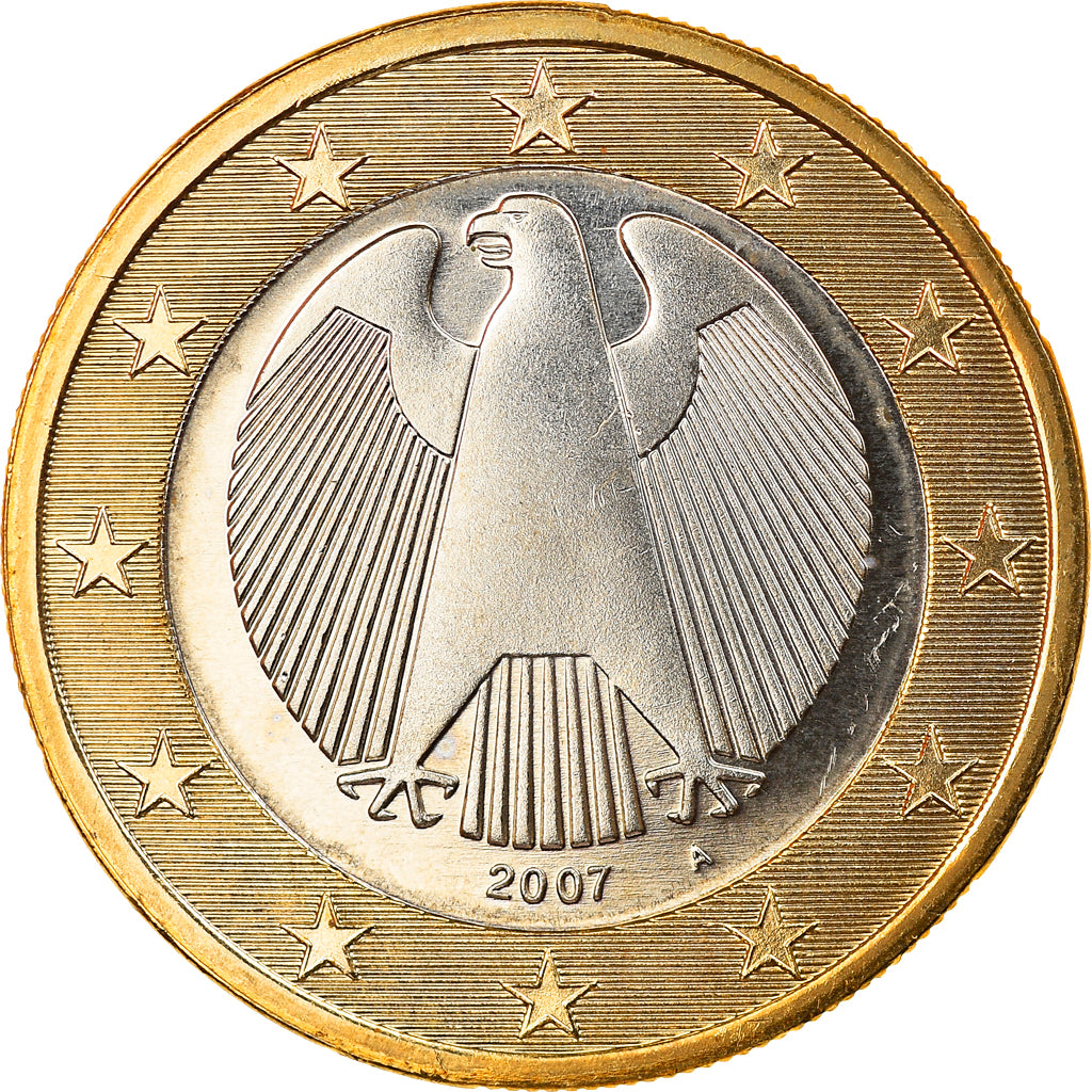 GERMANY - FEDERAL REPUBLIC, Euro, 2007, Berlin, MS(65-70), Bi-Metallic, KM:257
