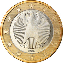 GERMANY - FEDERAL REPUBLIC, Euro, 2007, Munich, MS(65-70), Bi-Metallic, KM:257