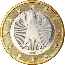 GERMANY - FEDERAL REPUBLIC, Euro, 2007, Stuttgart, MS(65-70), Bi-Metallic