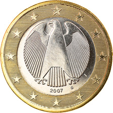 GERMANY - FEDERAL REPUBLIC, Euro, 2007, Karlsruhe, MS(65-70), Bi-Metallic
