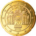 Austria, 20 Euro Cent, 2010, Vienna, MS(65-70), Brass, KM:3140