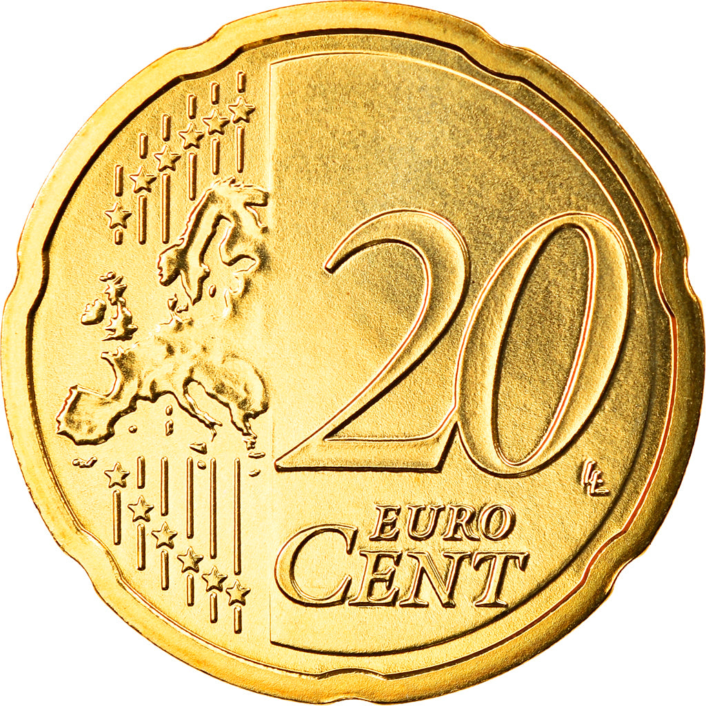 Austria, 20 Euro Cent, 2010, Vienna, MS(65-70), Brass, KM:3140