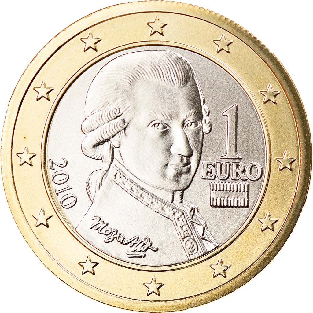 Austria, Euro, 2010, Vienna, MS(65-70), Bi-Metallic, KM:3142