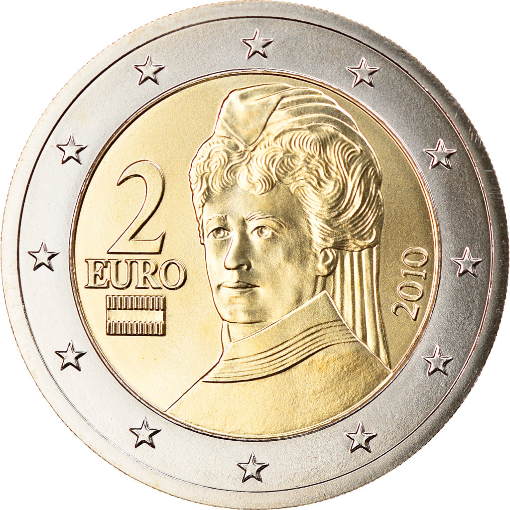 Austria, 2 Euro, 2010, Vienna, MS(65-70), Bi-Metallic, KM:3143