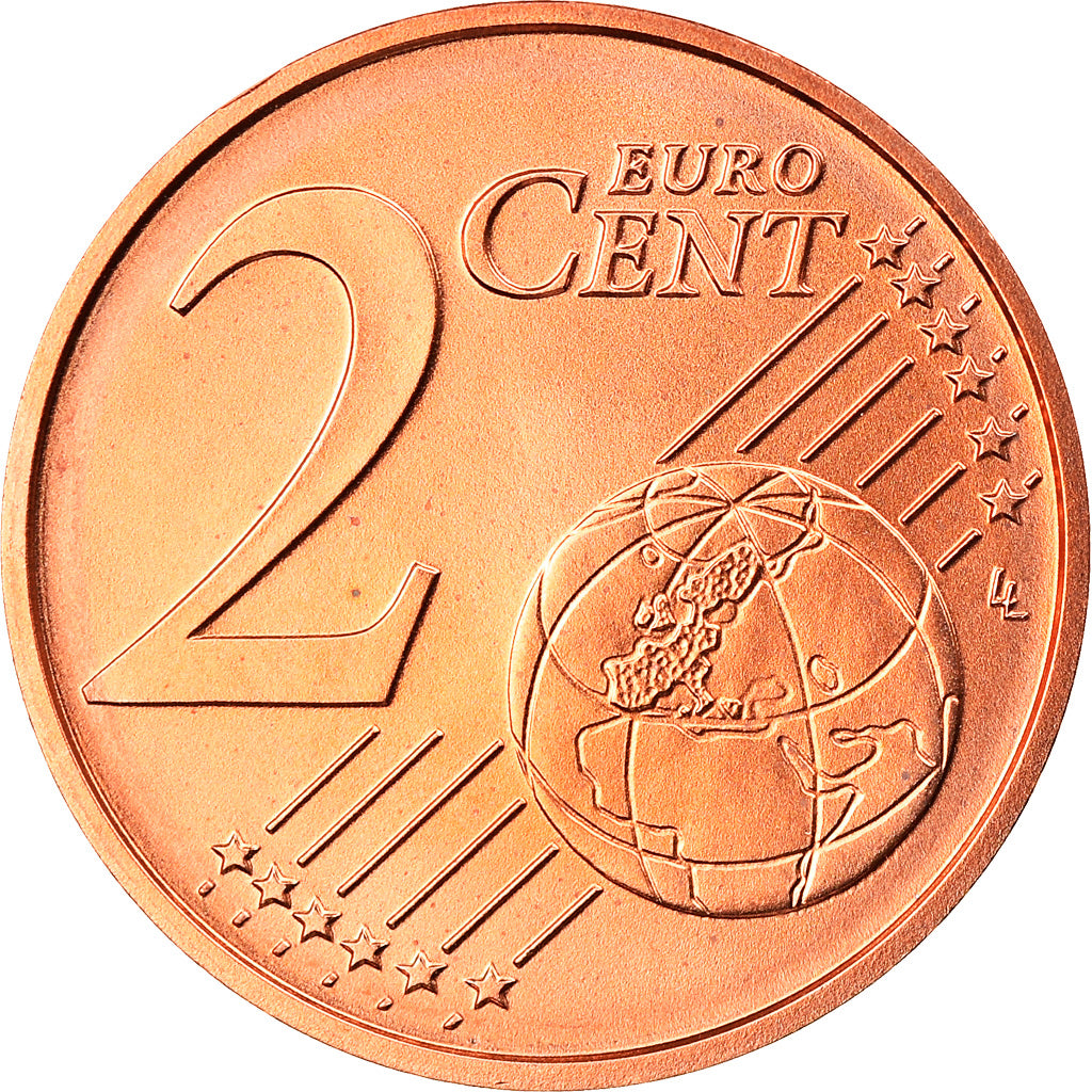 Austria, 2 Euro Cent, 2008, Vienna, MS(65-70), Miedź platerowana stalą