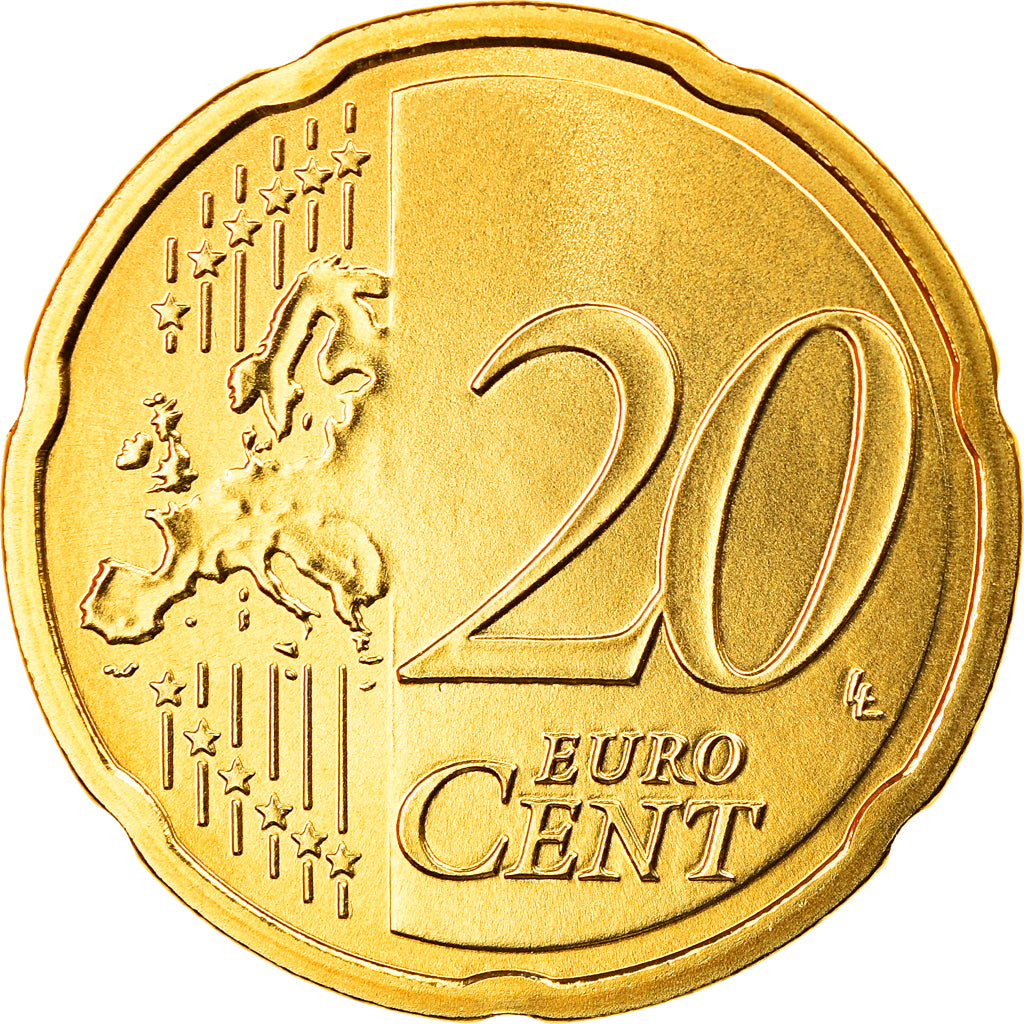 Austria, 20 Euro Cent, 2008, Vienna, FDC, Latón, KM:3140