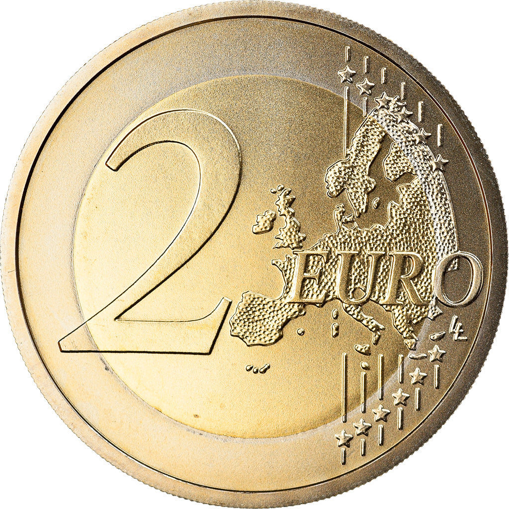 Austria, 2 Euro, Traité de Rome 50 ans, 2007, Vienna, MS(65-70), Bimetaliczny