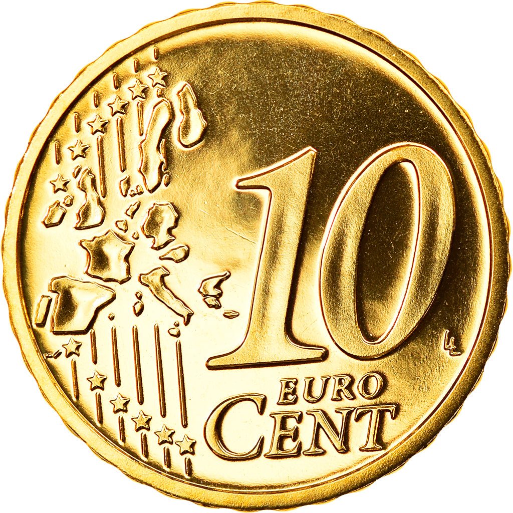 Austria, 10 Euro Cent, 2005, Vienna, MS(65-70), Mosiądz, KM:3085