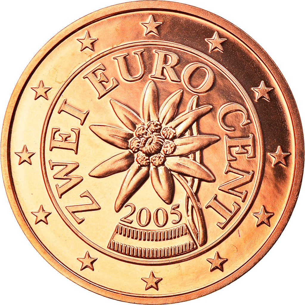 Oostenrijk, 2 Euro Cent, 2005, Vienna, FDC, Copper Plated Steel, KM:3083