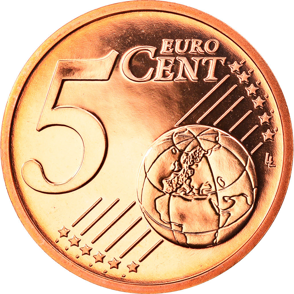 Oostenrijk, 5 Euro Cent, 2005, Vienna, FDC, Copper Plated Steel, KM:3084