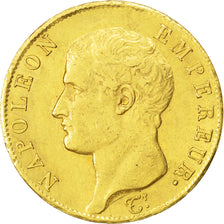 FRANCE, Napoléon I, 40 Francs, 1806, Paris, KM #675.1, AU(50-53), Gold, Gadoury 
