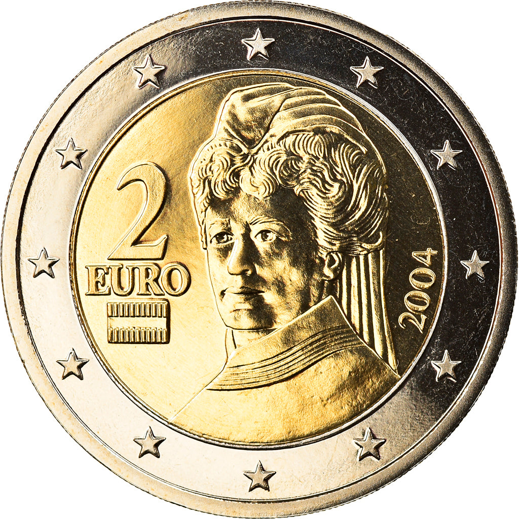 Austria, 2 Euro, 2004, Vienna, FDC, Bi-metallico, KM:3089