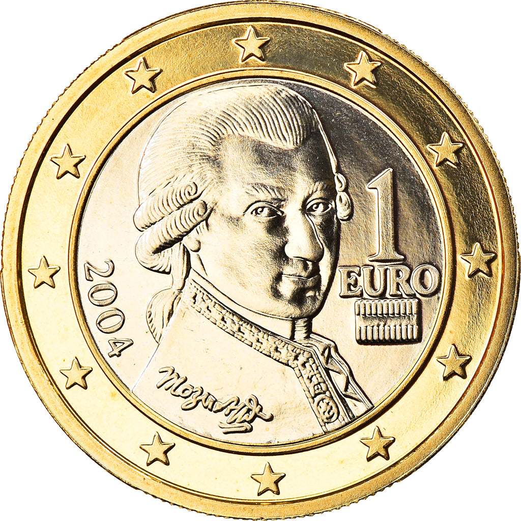 Austria, Euro, 2004, Vienna, MS(65-70), Bi-Metallic, KM:3088