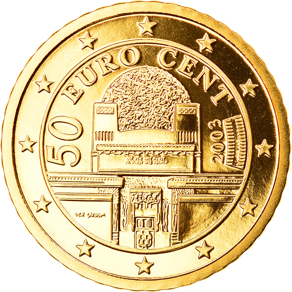 Autriche, 50 Euro Cent, 2003, Vienna, FDC, Laiton, KM:3087