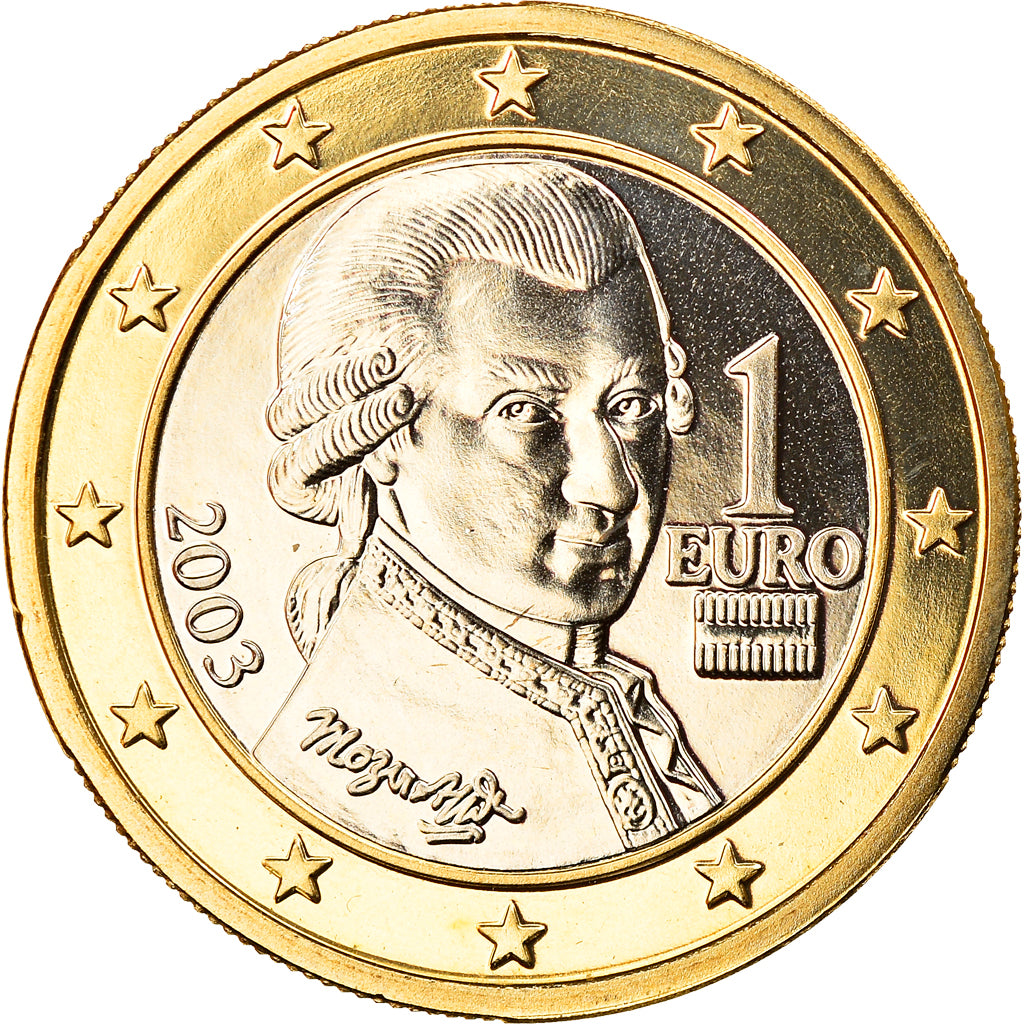 Austria, Euro, 2003, Vienna, MS(65-70), Bi-Metallic, KM:3088