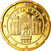 Oostenrijk, 20 Euro Cent, 2002, Vienna, FDC, Tin, KM:3086