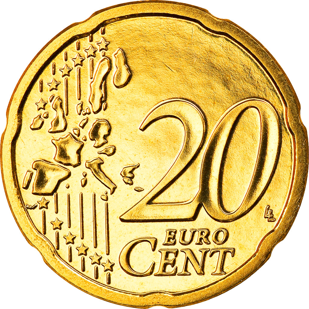 Oostenrijk, 20 Euro Cent, 2002, Vienna, FDC, Tin, KM:3086