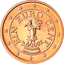 Austria, Euro Cent, 2002, Vienna, FDC, Acciaio placcato rame, KM:3082