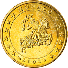 Monaco, 50 Euro Cent, 2002, AU(55-58), Brass, Gadoury:MC177, KM:172
