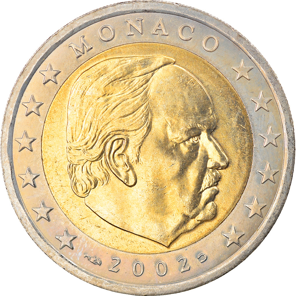 Monaco, 2 Euro, 2002, SPL-, Bi-metallico, KM:186