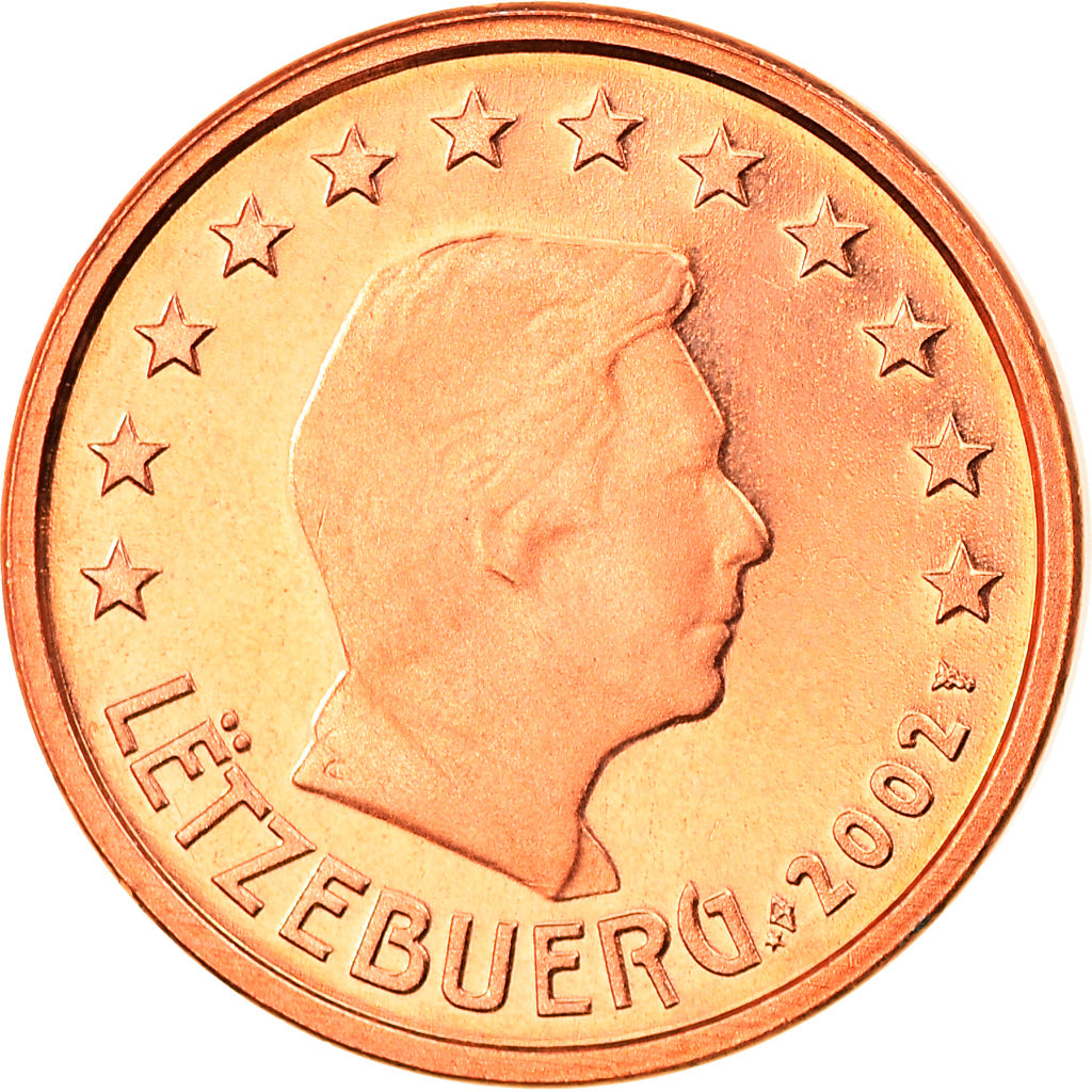 Luxemburg, Euro Cent, 2002, Proof, STGL, Copper Plated Steel, KM:75